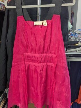 DKNY Hot Pink Tank Top Blouse Size XL